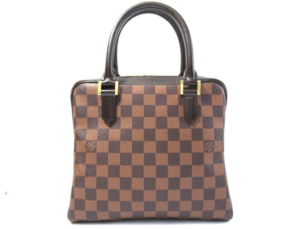 LOUIS VUITTON Handbag Brera Damier Ebene Brown